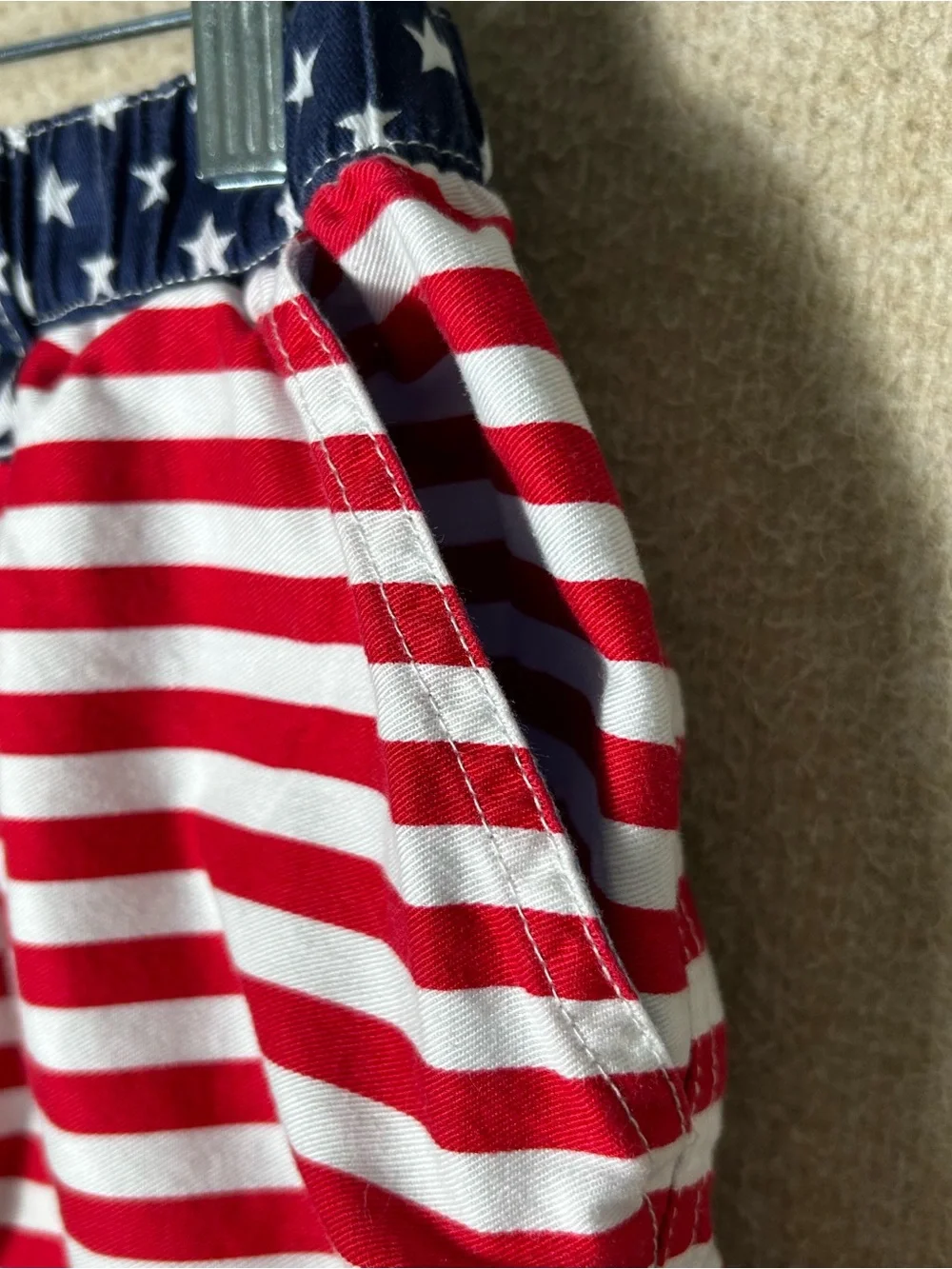 Chubbies Shorts Mens Small Red White Blue Flag Patriotic Holiday Beach Vacation